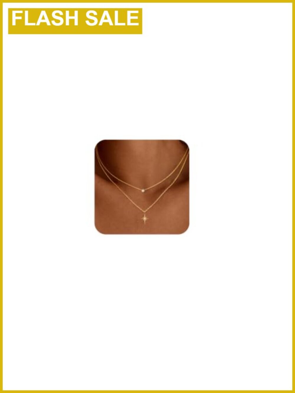 Dainty Layered Necklace Set Cubic Zirconia Gold Necklace Stack